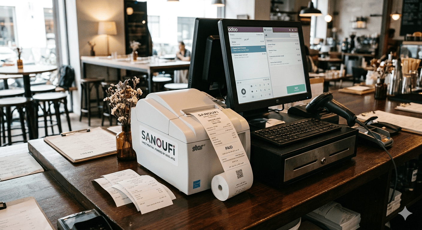 Odoo POS printing interface