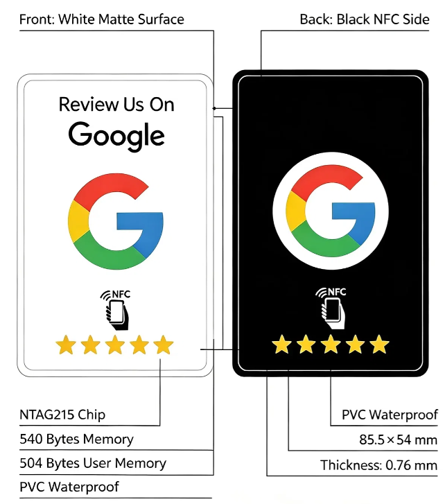 google review card X10